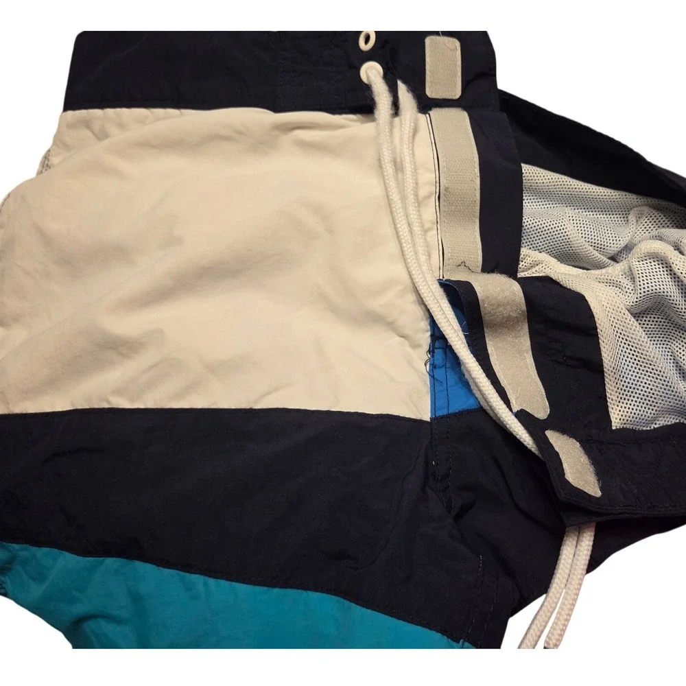 Tommy‎ Hilfiger Swim Shorts Mens M Multicolor Vintage 90s Colorblock Trunks